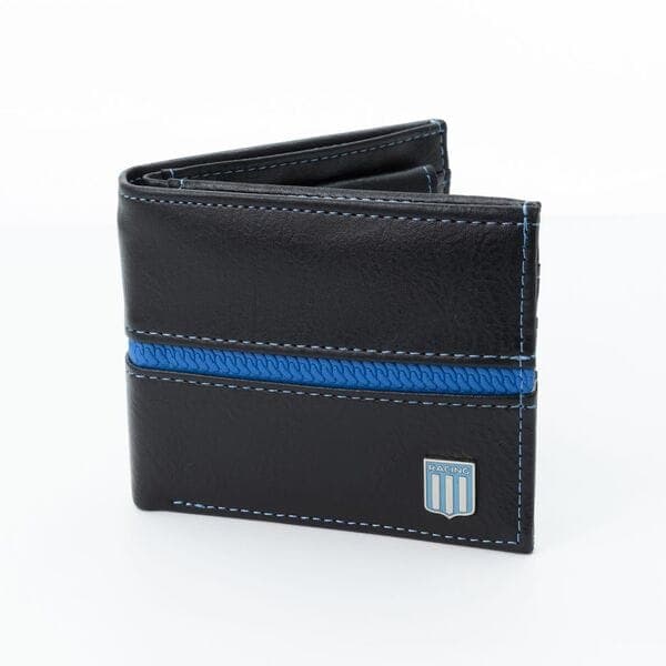 Billetera Racing Club Costura Azul - imagen 1