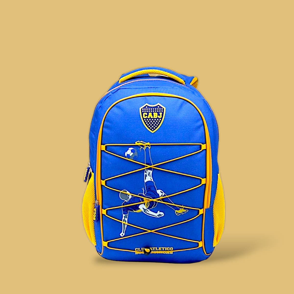 Mochila Boca Juniors Bicicleta - Doble Compartimiento - imagen 1