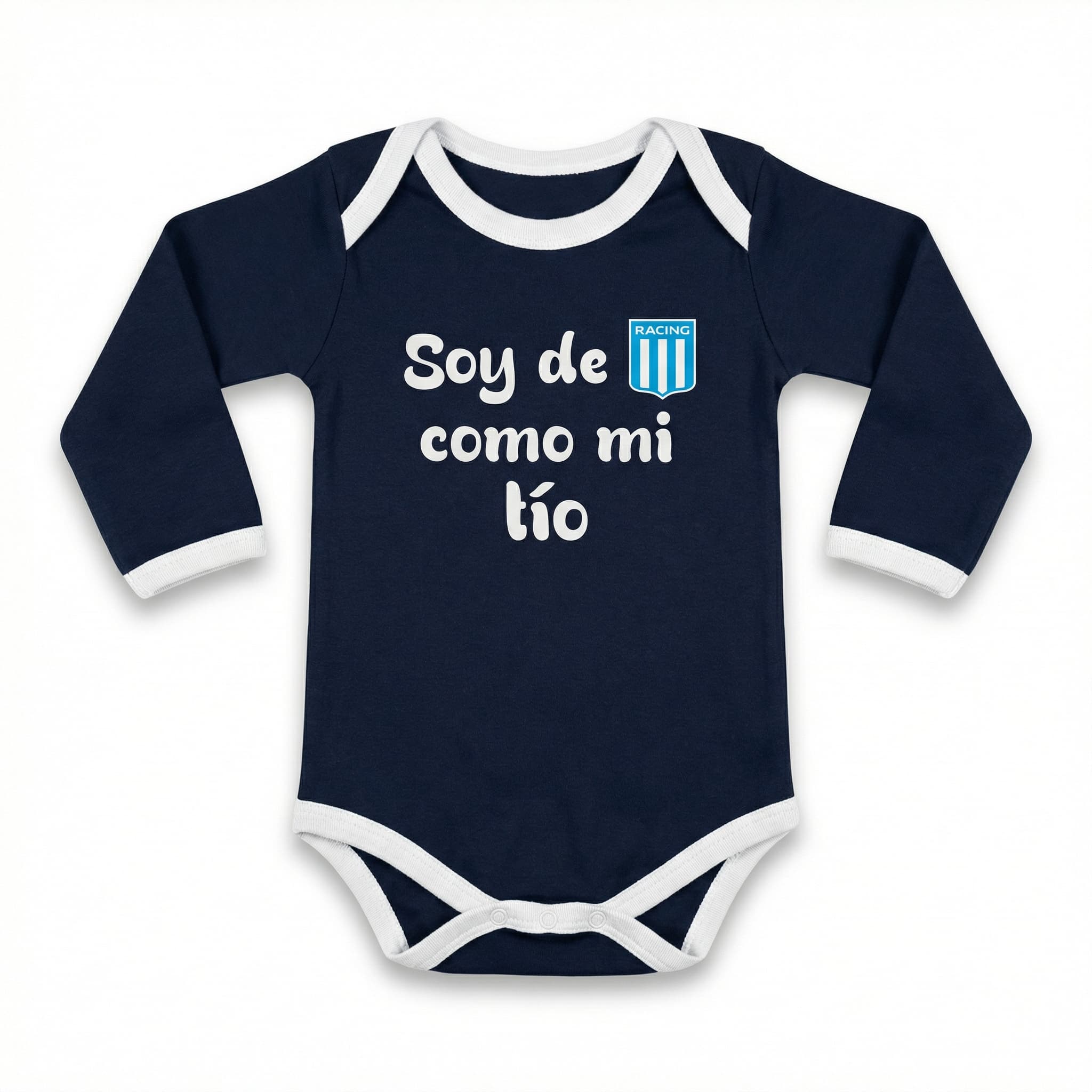 Body Bebé Racing Club Soy de Como Mi Tío - Manga Larga - imagen 1