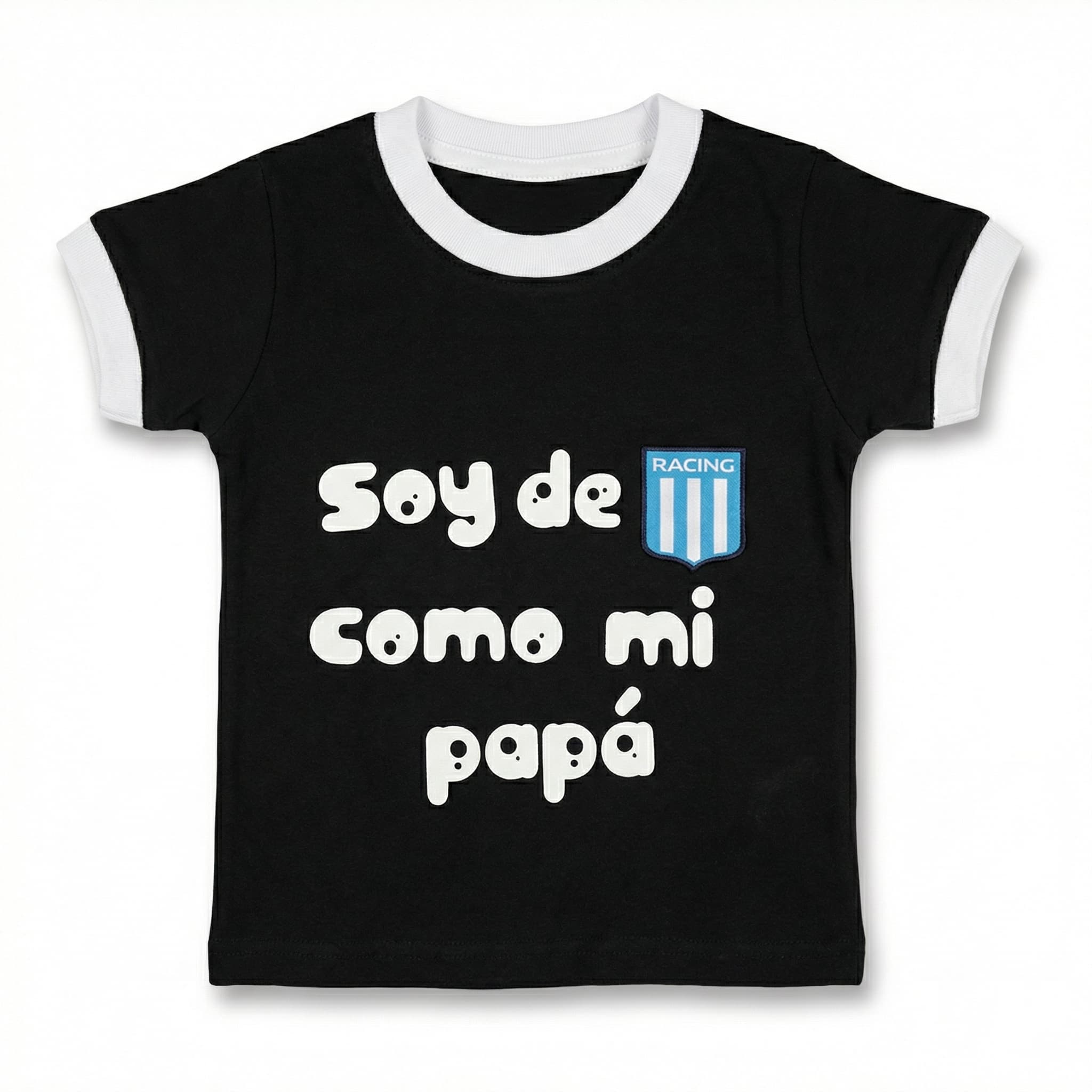 Remera Infantil Racing Club Soy Como Mi Papá - imagen 1